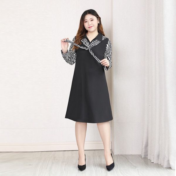 dress plus size 10xl 8xl 6xl female long spring es elegant femme printing sleeves and tape to the line ed fine for mujers, Black;gray
dress plus size 10xl 8xl 6xl female long spring es elegant femme printing sleeves and tape to the line ed fine for mujers, Black;gray