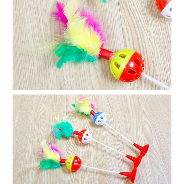 cat toys 1pcs random color teaser wand suction cup cute fake feather bell toy interactive funny training
cat toys 1pcs random color teaser wand suction cup cute fake feather bell toy interactive funny training