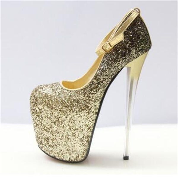 ladies shoes glitter 19cm super thin high heels women concise platforms pumps wedding shallow frenulum 34-48 49 50 dress, Black
ladies shoes glitter 19cm super thin high heels women concise platforms pumps wedding shallow frenulum 34-48 49 50 dress, Black