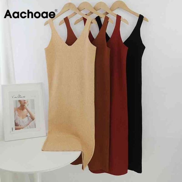aachoae lady solid v neck spaghetti strap dress backless knee length knitted dress straight base casual dresses vestito da donna 210413, Black;gray
aachoae lady solid v neck spaghetti strap dress backless knee length knitted dress straight base casual dresses vestito da donna 210413, Black;gray