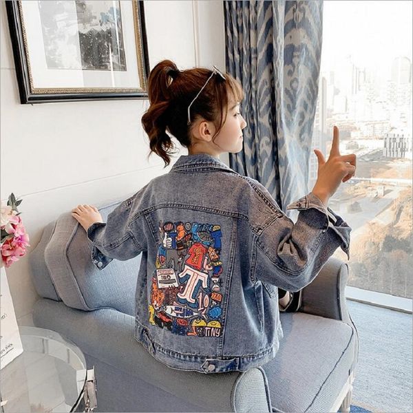 4-12years girls denim coat spring autumn 2021 new childrens outwear foreign style fashion cartoon jacket for girls clohtes, Blue;gray
4-12years girls denim coat spring autumn 2021 new childrens outwear foreign style fashion cartoon jacket for girls clohtes, Blue;gray