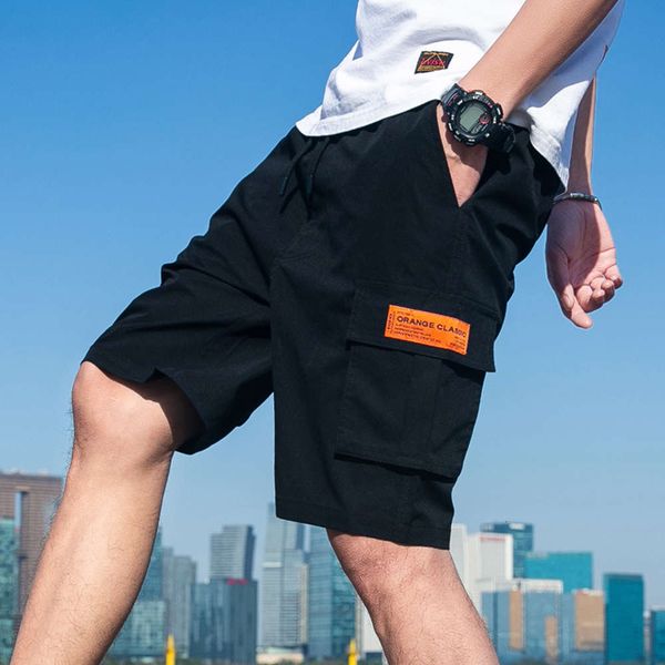 men's pants summer tooling multi pocket loose casual capris shorts, White;black
men's pants summer tooling multi pocket loose casual capris shorts, White;black
