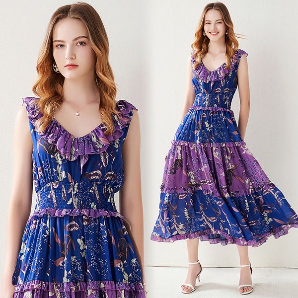 seaside holiday print beach skirt temperament v-neck ruffle rubber waist stitching contrast big swing dress, Black;gray
seaside holiday print beach skirt temperament v-neck ruffle rubber waist stitching contrast big swing dress, Black;gray