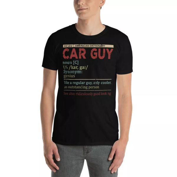 vintage car guy definition a regular guy only cooler funny car lover men t-shirt, White;black
vintage car guy definition a regular guy only cooler funny car lover men t-shirt, White;black