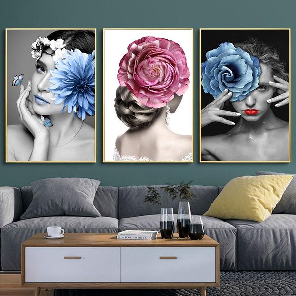 paintings scandinavian flower woman poster wall art abstract interior print nordic canvas pictures for home cuadros decoration
paintings scandinavian flower woman poster wall art abstract interior print nordic canvas pictures for home cuadros decoration
