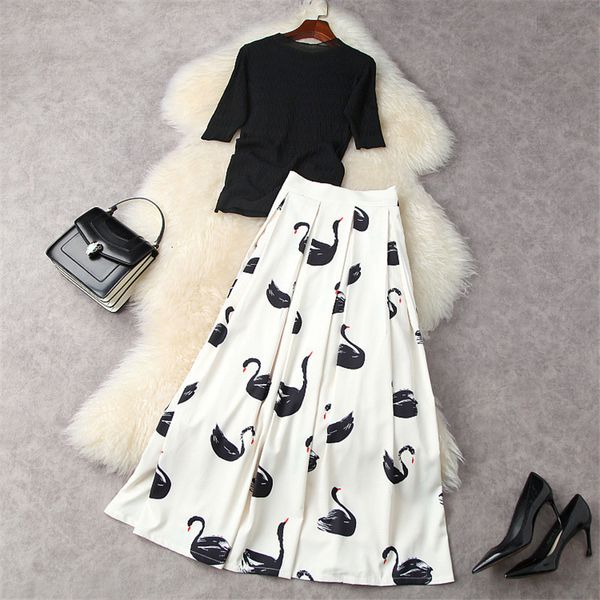 two piece dress fashion summer runway women's suit short mesh upper sleeve and print long skirt 2 piece defines casual clothes hbyl, White
two piece dress fashion summer runway women's suit short mesh upper sleeve and print long skirt 2 piece defines casual clothes hbyl, White