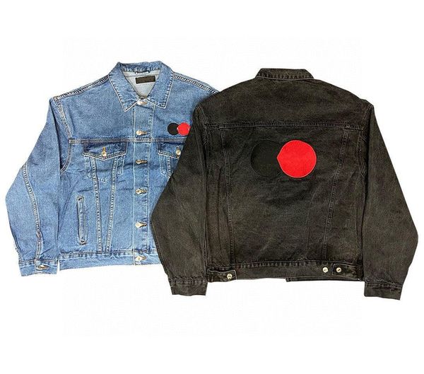 men's women's denim jacket coat embroidery european american tide brand letters wild autumn winter black and blue, Black;brown
men's women's denim jacket coat embroidery european american tide brand letters wild autumn winter black and blue, Black;brown