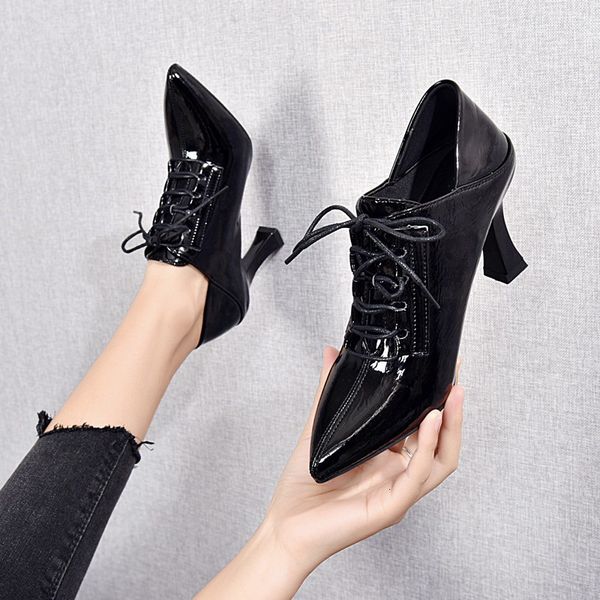 sandals spring fashion british style comfortable shoes woman pumps women's high heels pointed toe female single shoes obvu, Black
sandals spring fashion british style comfortable shoes woman pumps women's high heels pointed toe female single shoes obvu, Black