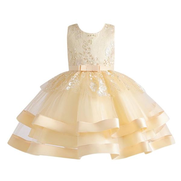 girl's dresses kids elegant pearl cake princess dress girls for wedding evening party embroidery flower girl clothes vestido, Red;yellow
girl's dresses kids elegant pearl cake princess dress girls for wedding evening party embroidery flower girl clothes vestido, Red;yellow
