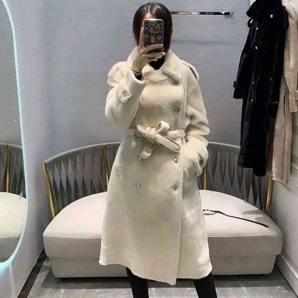 leather women coat long natural double-faced sheepskin and windbreaker winter merino sheep warm thick real fur, Black
leather women coat long natural double-faced sheepskin and windbreaker winter merino sheep warm thick real fur, Black