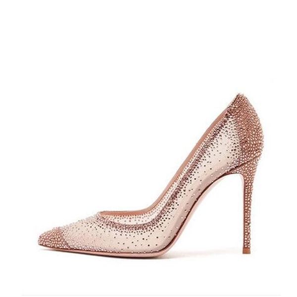 selling mesh crystal embellished high heel shoe summer pointed toe woman wedding heels rhinestones dress shoes, Black
selling mesh crystal embellished high heel shoe summer pointed toe woman wedding heels rhinestones dress shoes, Black
