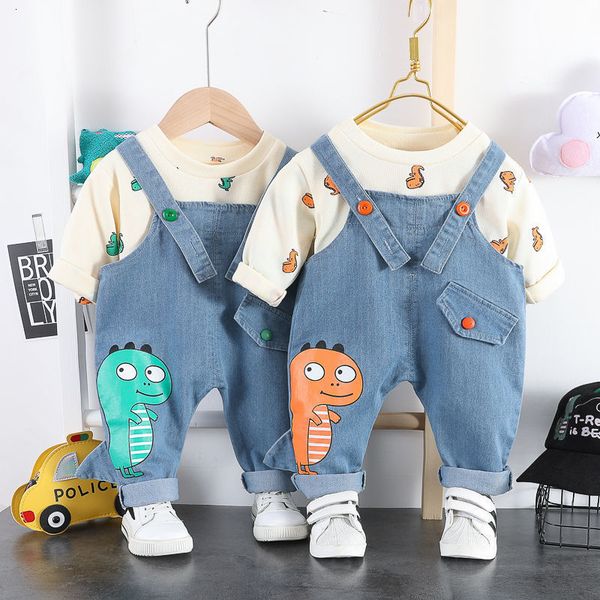clothing sets autumn children clothes baby boys girls print t shirt dinosaur overalls bib pants 2pcs/sets infant kids fashion toddler suits, White
clothing sets autumn children clothes baby boys girls print t shirt dinosaur overalls bib pants 2pcs/sets infant kids fashion toddler suits, White