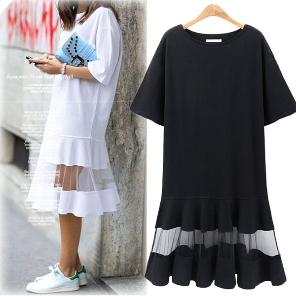 casual dresses spring fashion loose short-sleeved women gauze perspective round collar temperament long dress 5f7i, Black;gray
casual dresses spring fashion loose short-sleeved women gauze perspective round collar temperament long dress 5f7i, Black;gray