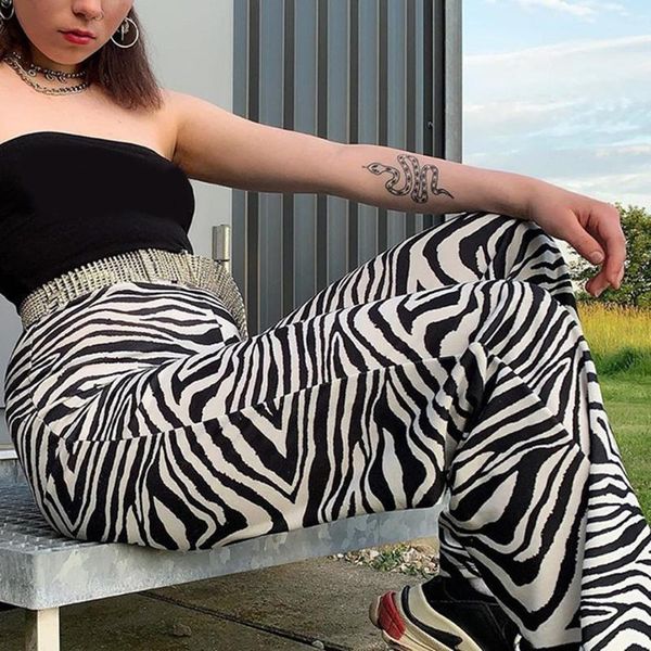 women's leggings high-waist flared pants summer print water ripple striped fashion casual, Black
women's leggings high-waist flared pants summer print water ripple striped fashion casual, Black