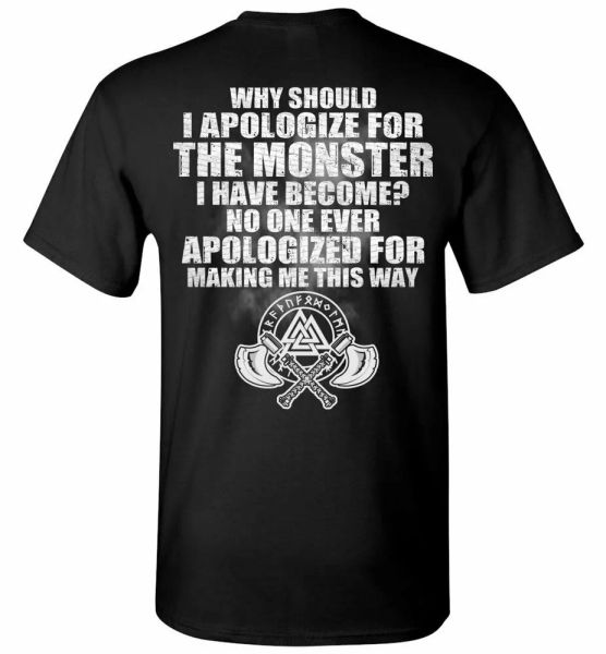 proud viking helm of awe t-shirt norse the monster i have become men tee gifts, White;black
proud viking helm of awe t-shirt norse the monster i have become men tee gifts, White;black