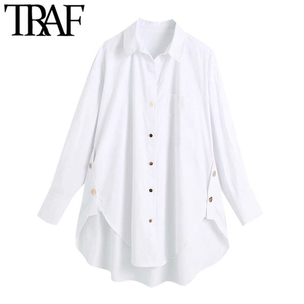 traf women fashion with side buttons loose asymmetrical blouses vintage long sleeve pockets female shirts chic 210401, White
traf women fashion with side buttons loose asymmetrical blouses vintage long sleeve pockets female shirts chic 210401, White