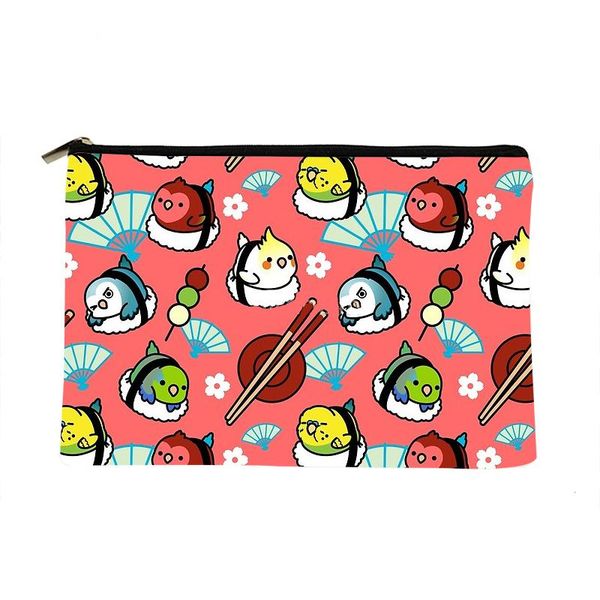 cosmetic bags & cases women sushi love bird printed make up bag fashion cosmetics organizer for travel colorful storage lady
cosmetic bags & cases women sushi love bird printed make up bag fashion cosmetics organizer for travel colorful storage lady
