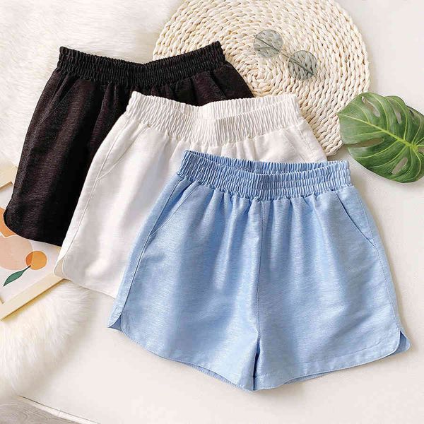 shorts women's casual pants 2021, White;black
shorts women's casual pants 2021, White;black