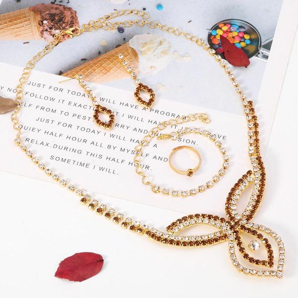 luxury simple crystal bridal formal prom jewelry long exquisite necklace ring earring bracelet four piece set earrings &, Silver
luxury simple crystal bridal formal prom jewelry long exquisite necklace ring earring bracelet four piece set earrings &, Silver
