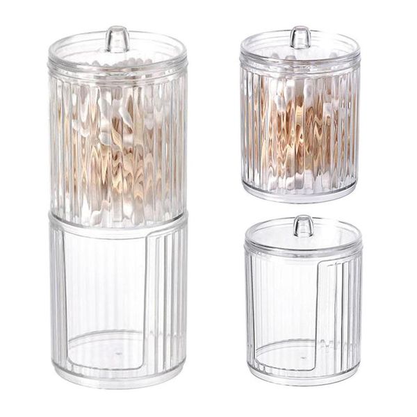 storage bottles & jars 2 in 1 acrylic multifunctional round transparent container cosmetic makeup cotton pad organizer jewelry box holder
storage bottles & jars 2 in 1 acrylic multifunctional round transparent container cosmetic makeup cotton pad organizer jewelry box holder