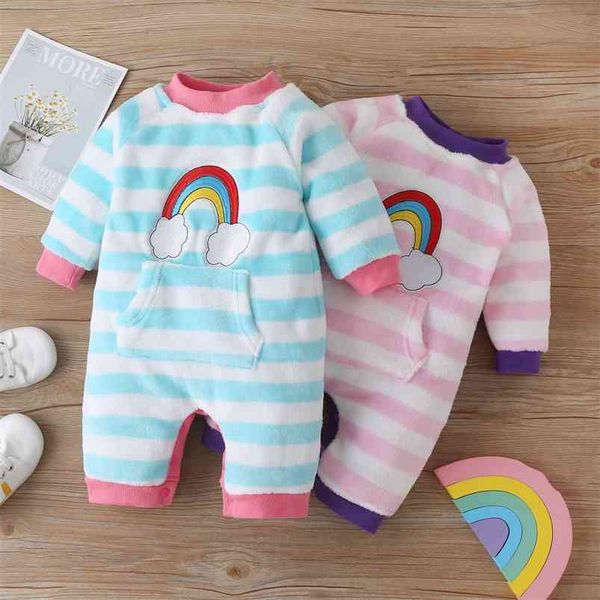 autumn style infant born baby romper long sleeve rainbow embroidery striped jumpsuits cotton clothes outfits 210629, Blue
autumn style infant born baby romper long sleeve rainbow embroidery striped jumpsuits cotton clothes outfits 210629, Blue