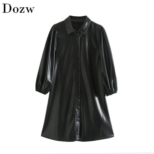 fashion women black color pu leather mini dress lantern long sleeve streetwear female dresses a line turn down collar sundresses 210414, Black;gray
fashion women black color pu leather mini dress lantern long sleeve streetwear female dresses a line turn down collar sundresses 210414, Black;gray