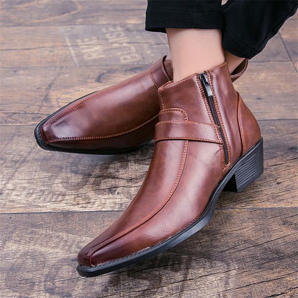 dress shoes italian leather men black brown boot shoe party fashion pointy business boots homme cuir
dress shoes italian leather men black brown boot shoe party fashion pointy business boots homme cuir