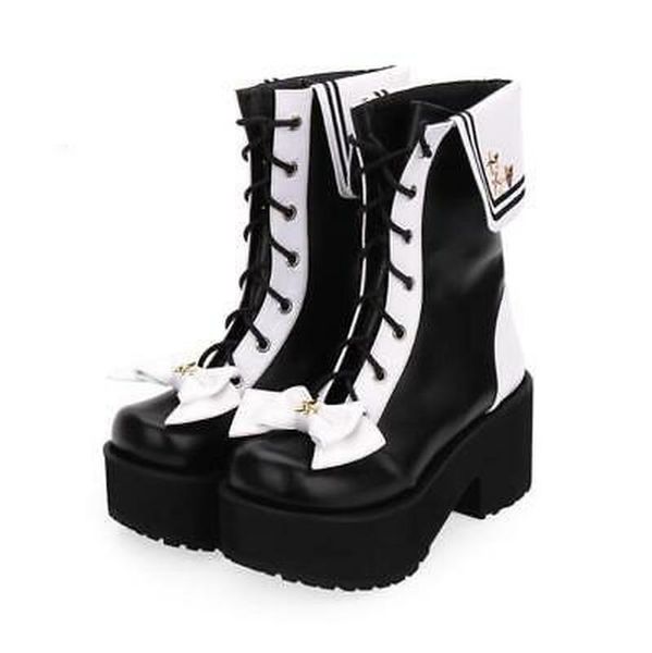boots lolita womens cosplay bowknot ankle kawaii high heel chunky shoes lace up match colors platform punk star decor plus size, Black
boots lolita womens cosplay bowknot ankle kawaii high heel chunky shoes lace up match colors platform punk star decor plus size, Black