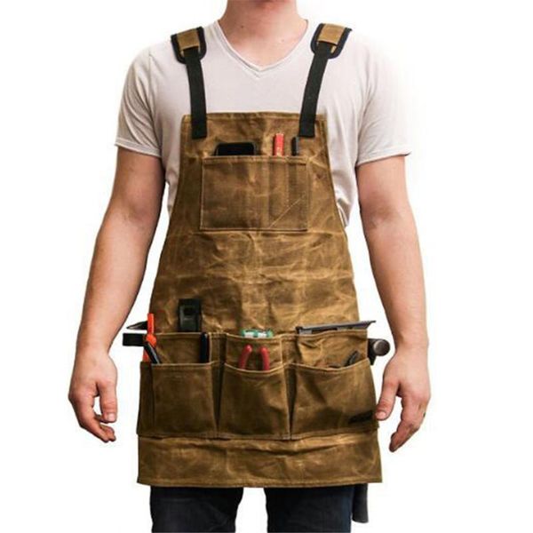 aprons apron collector canvas oil wax cloth multiple pockets tools storage waterproof for bbq men household cleaning
aprons apron collector canvas oil wax cloth multiple pockets tools storage waterproof for bbq men household cleaning