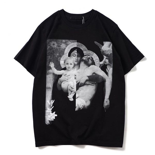 famous designer men's tee short-sleeved net red angel virgin baby jesus loose summer black and white s-xxl size, White;black
famous designer men's tee short-sleeved net red angel virgin baby jesus loose summer black and white s-xxl size, White;black