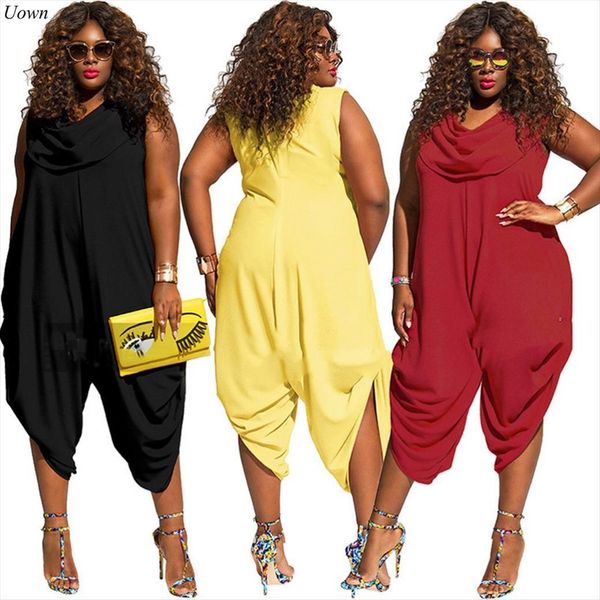 5xl plus size solid women jumpsuit fashion sleeveless summer casual loose playsuits calf length pant overalls big, Black;white
5xl plus size solid women jumpsuit fashion sleeveless summer casual loose playsuits calf length pant overalls big, Black;white