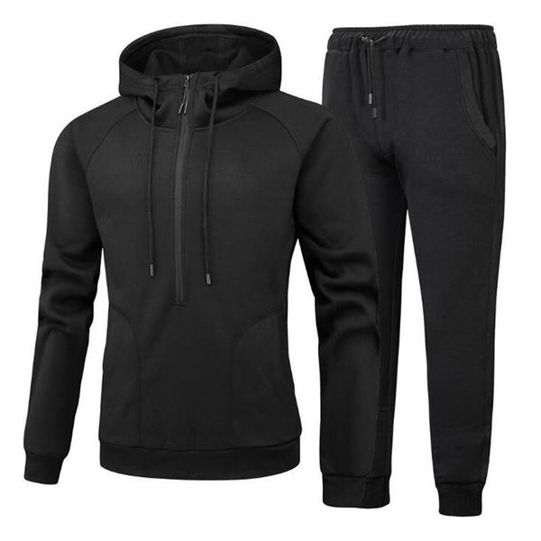 men's tracksuits men clothes set 2021 spring mens fashion track suit thick cashmere inner half zipper hoodie + trousers 2 piece, Gray
men's tracksuits men clothes set 2021 spring mens fashion track suit thick cashmere inner half zipper hoodie + trousers 2 piece, Gray