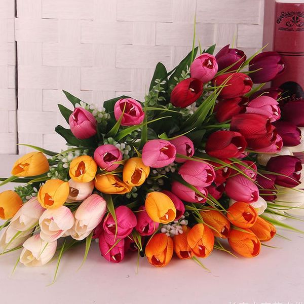 decorative flowers & wreaths great tulips flower pu fake artificial silk 7 heads party for home wedding decoration flores
decorative flowers & wreaths great tulips flower pu fake artificial silk 7 heads party for home wedding decoration flores