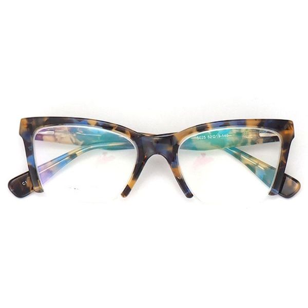 fashion sunglasses frames half frame anti blue light acetate glasses upscale women men optical computer 50030, Black
fashion sunglasses frames half frame anti blue light acetate glasses upscale women men optical computer 50030, Black