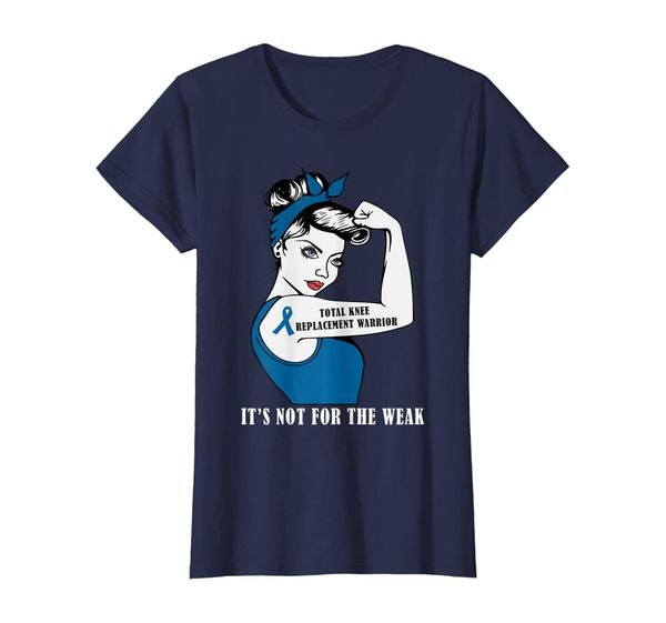 womens it's not for a weak total knee replacement warrior shirt t-shirt, White;black
womens it's not for a weak total knee replacement warrior shirt t-shirt, White;black
