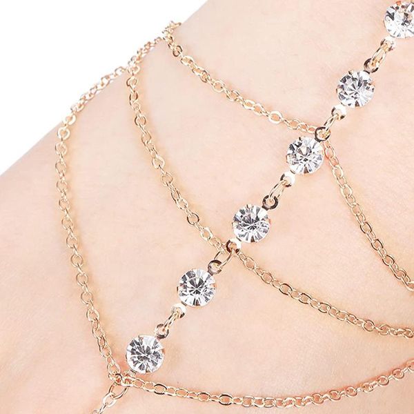 link, chain charm multilayer tassel slave finger harness hand chains jewelry crystal bracelets bangles women statement accessories, Black
link, chain charm multilayer tassel slave finger harness hand chains jewelry crystal bracelets bangles women statement accessories, Black