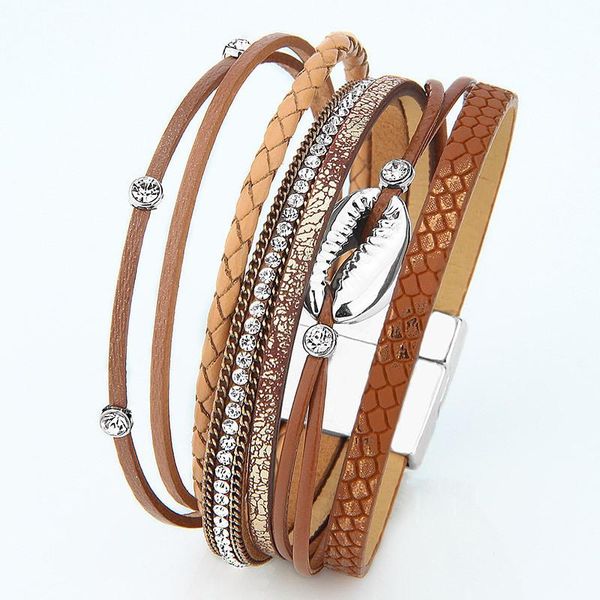 charm bracelets 2021 woven alloy shell bracelet female jewelry european and american cross border accessories retro magnetic br, Golden;silver
charm bracelets 2021 woven alloy shell bracelet female jewelry european and american cross border accessories retro magnetic br, Golden;silver