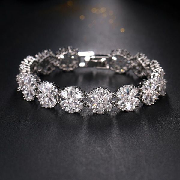 link, chain luxury cubic zirconia white gold color women bracelets fashion jewelry wedding anniversary gifts b-019, Black
link, chain luxury cubic zirconia white gold color women bracelets fashion jewelry wedding anniversary gifts b-019, Black