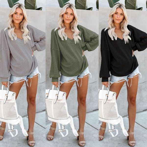 women's sweaters large v-neck strapless pullover solid color shirt casual loose lazy autumn and winter foreign trade sweater, White;black
women's sweaters large v-neck strapless pullover solid color shirt casual loose lazy autumn and winter foreign trade sweater, White;black
