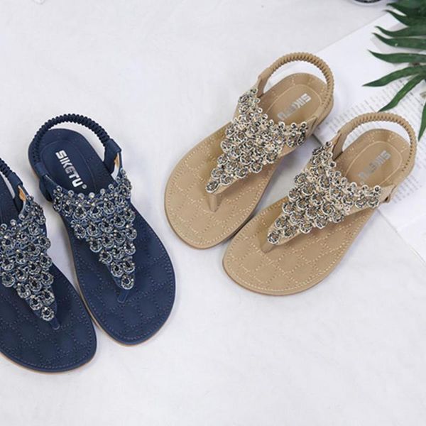 sandals 2021 women bohemia summer boho flat heel metallic beads ethnic rhinestone bohemian thong soft beach shoes blue, Black
sandals 2021 women bohemia summer boho flat heel metallic beads ethnic rhinestone bohemian thong soft beach shoes blue, Black