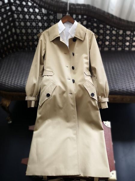 women's trench coats women cotton coat 2021 medium length slim royal spring autumn 100% waterproof outerwear, Tan;black
women's trench coats women cotton coat 2021 medium length slim royal spring autumn 100% waterproof outerwear, Tan;black