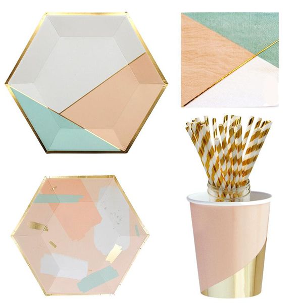 birthday party pink hexagonal paper plate disposable cup decoration for wedding cc02 dinnerware
birthday party pink hexagonal paper plate disposable cup decoration for wedding cc02 dinnerware