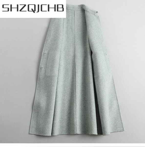 women's wool & blends shzq elegant coat female long woolen jacket women korean belt blend ladies vintage manteau femme hiver 2021 da204, Black
women's wool & blends shzq elegant coat female long woolen jacket women korean belt blend ladies vintage manteau femme hiver 2021 da204, Black