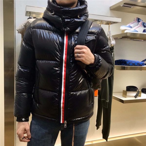down jacket tricolor ribbon mengjia men's and women's same thickened autumn winter short hooded bread, Black
down jacket tricolor ribbon mengjia men's and women's same thickened autumn winter short hooded bread, Black