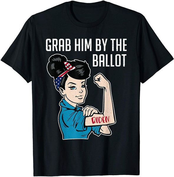 anti trump grab him by the ballot - joe biden shirt women t-shirt size s-5xl, White;black
anti trump grab him by the ballot - joe biden shirt women t-shirt size s-5xl, White;black