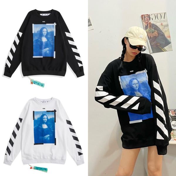 lisa mona meichao angel off oil painting printed loose sweater style male and female lovers round neck bottoming, Black
lisa mona meichao angel off oil painting printed loose sweater style male and female lovers round neck bottoming, Black