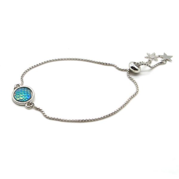 link, chain fashion mermaid colors bracelet adjustable size for women charm jewelry christmas gb031, Black
link, chain fashion mermaid colors bracelet adjustable size for women charm jewelry christmas gb031, Black