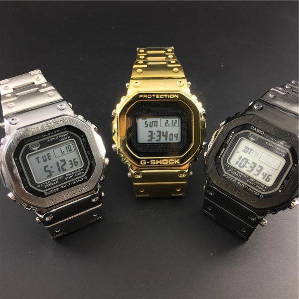 g style watch wristwatches stainless steel shock gmw b5000 sliver gold mens led electronic digital square casual sport 35th, Slivery;brown
g style watch wristwatches stainless steel shock gmw b5000 sliver gold mens led electronic digital square casual sport 35th, Slivery;brown