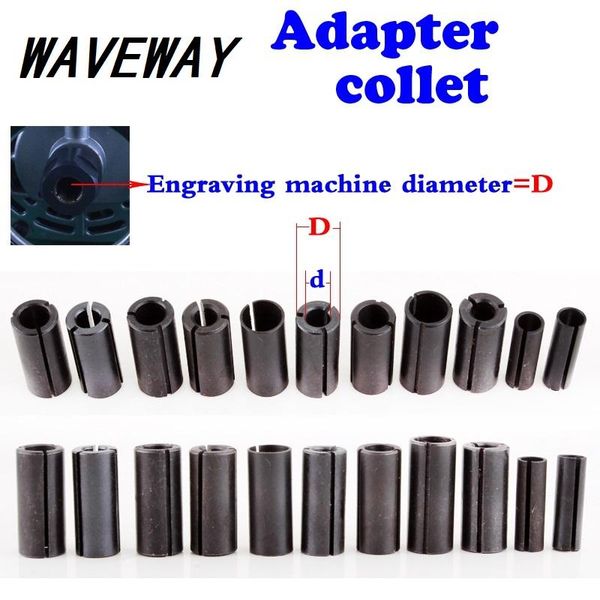 professional drill bits 1 pcs high precision adapter collet shank cnc router tool adapters holder 12.7mm change to 6.35mm/ 8-6.35/ 8-6/ 12.7
professional drill bits 1 pcs high precision adapter collet shank cnc router tool adapters holder 12.7mm change to 6.35mm/ 8-6.35/ 8-6/ 12.7