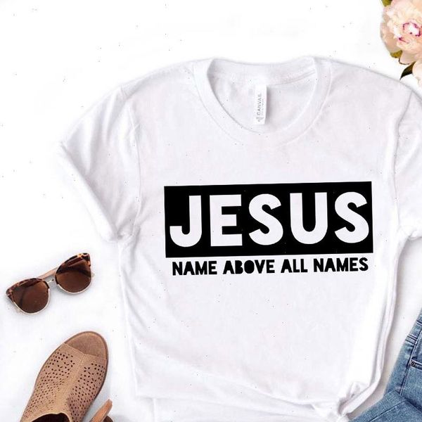 womens t shirt jesus name is higher than everyones o collar casual letter printed girl harajuku, White
womens t shirt jesus name is higher than everyones o collar casual letter printed girl harajuku, White